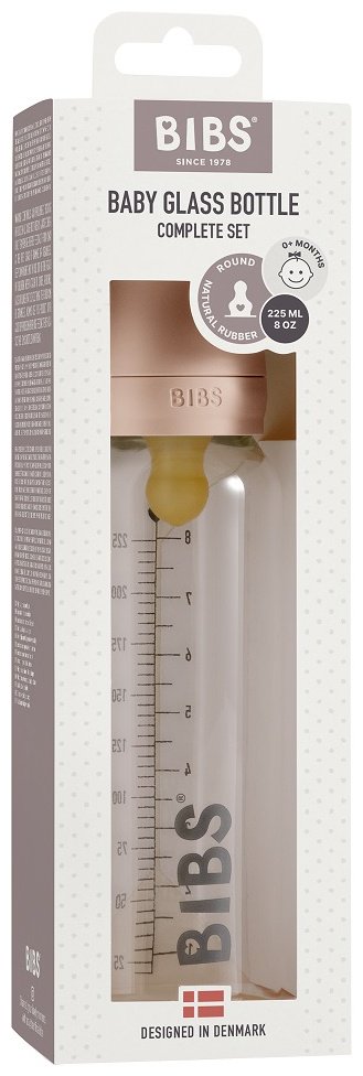 Бутылочка BIBS Bottle Baby Bottle Complete Set Blush 225 мл купить,0