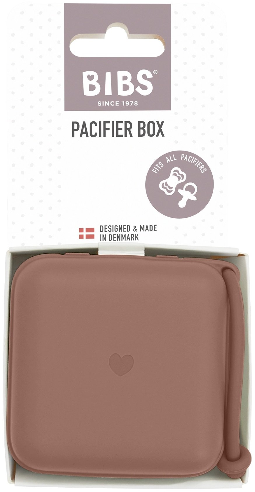 Футляр для пустышек BIBS Pacifier Box Woodchuck, 1 шт, коричневый купить,0