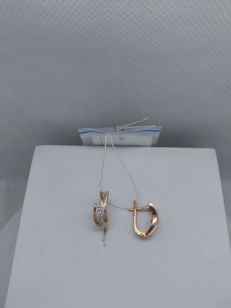 Серьги Gold Reserve 20367-10-10П вес 2.95 г золото, фианит купить,NaN