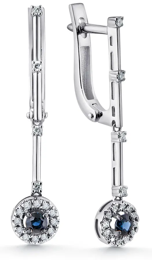 Серьги Leto 1291-22022 вес 3.05 г золото, сапфир, бриллиант - ForteMarket Серьги Leto 1291-22022 вес 3.05 г золото, сапфир, бриллиант купить,512000