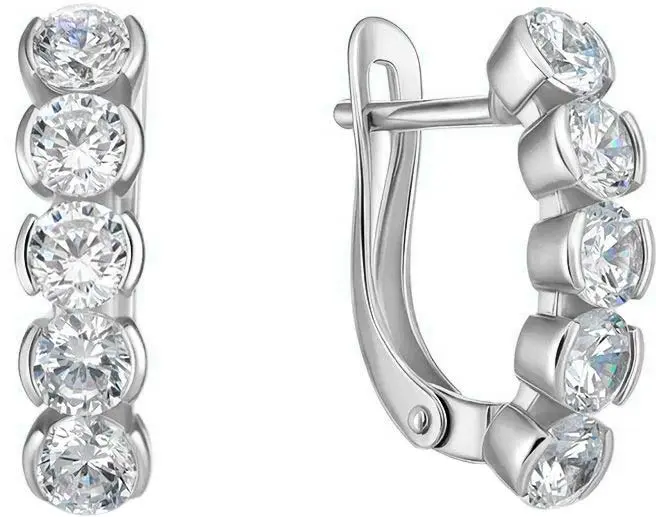 Серьги BUBLIK JEWELRY BR2181031010W вес 2.75 г золото, бриллиант выращенный купить,995500