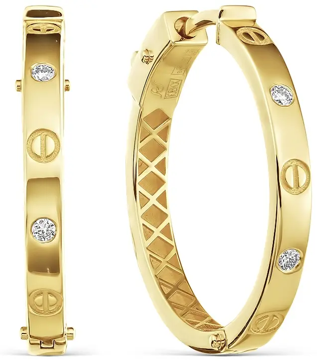Серьги PRESTIGE JEWELRY В-С-1672-03_ вес 3.7 г золото, бриллиант купить,NaN