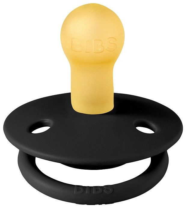 Пустышка BIBS De Lux - Black, 0&#43; мес., 1 шт, черный купить,0