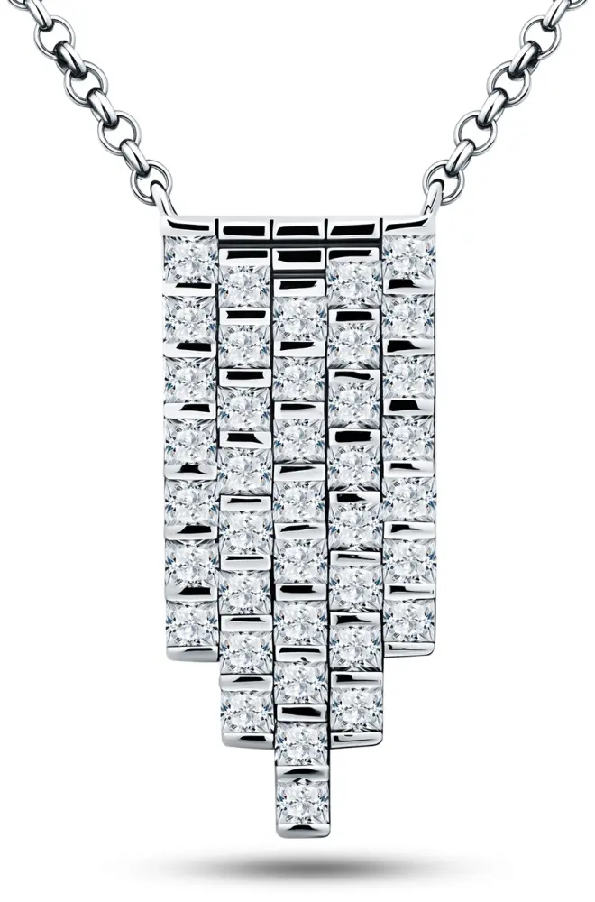 Колье SADKO 01069-51-090106-00 длина 40 см вес 6 г серебро, фианит - ForteMarket Колье SADKO 01069-51-090106-00 длина 40 см вес 6 г серебро, фианит купить,56000
