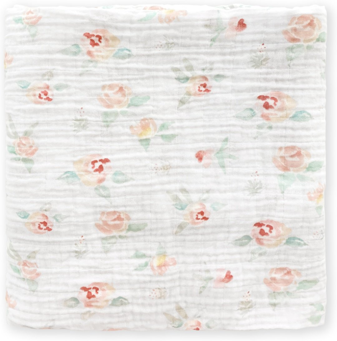Пеленка текстильная Swaddle Designs Muslin Swaddle Single SDM-1021WPPF, 1 шт, 115x115 см