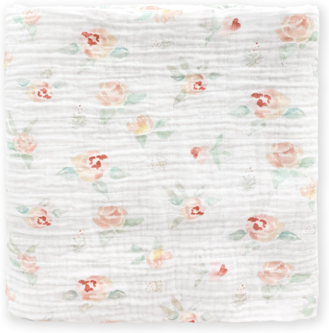 Пеленка текстильная Swaddle Designs Muslin Swaddle Single SDM-1021WPPF, 1 шт, 115x115 см купить,NaN