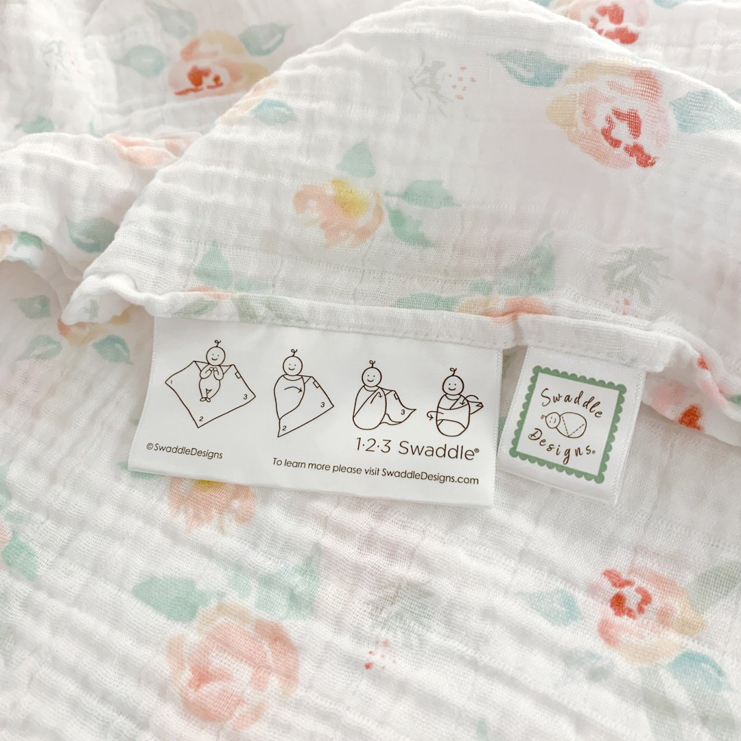 Пеленка текстильная Swaddle Designs Muslin Swaddle Single SDM-1021WPPF, 1 шт, 115x115 см купить,NaN