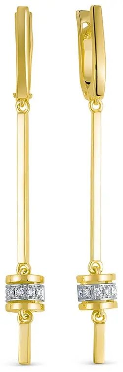 Серьги Brilliant Style 3827-21002 вес 6.3 г золото, бриллиант купить,779500
