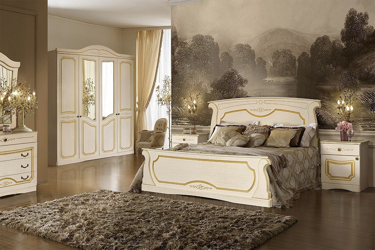 Кровать Пинскдрев Беатрис 2660 БМ831 160x200см бежевая купить,NaN