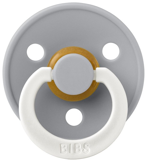 Пустышка BIBS Colour Cloud Glow 6&#43; месяцев, 1 шт, серый