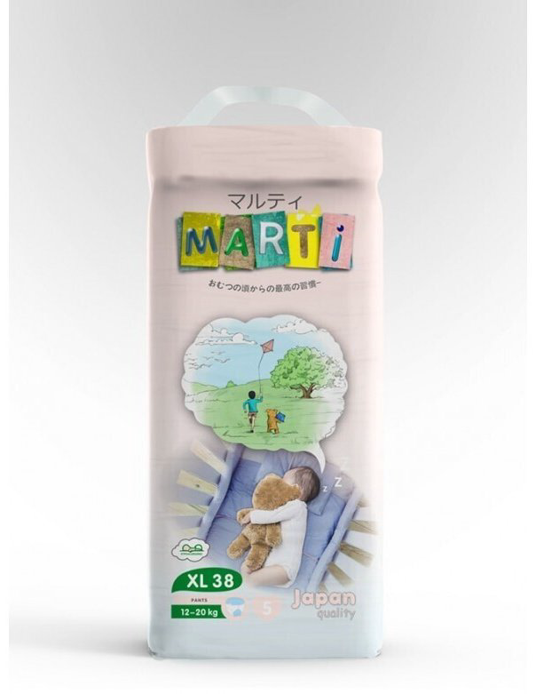 Подгузники-трусики MARTI XL, 38 шт купить,NaN