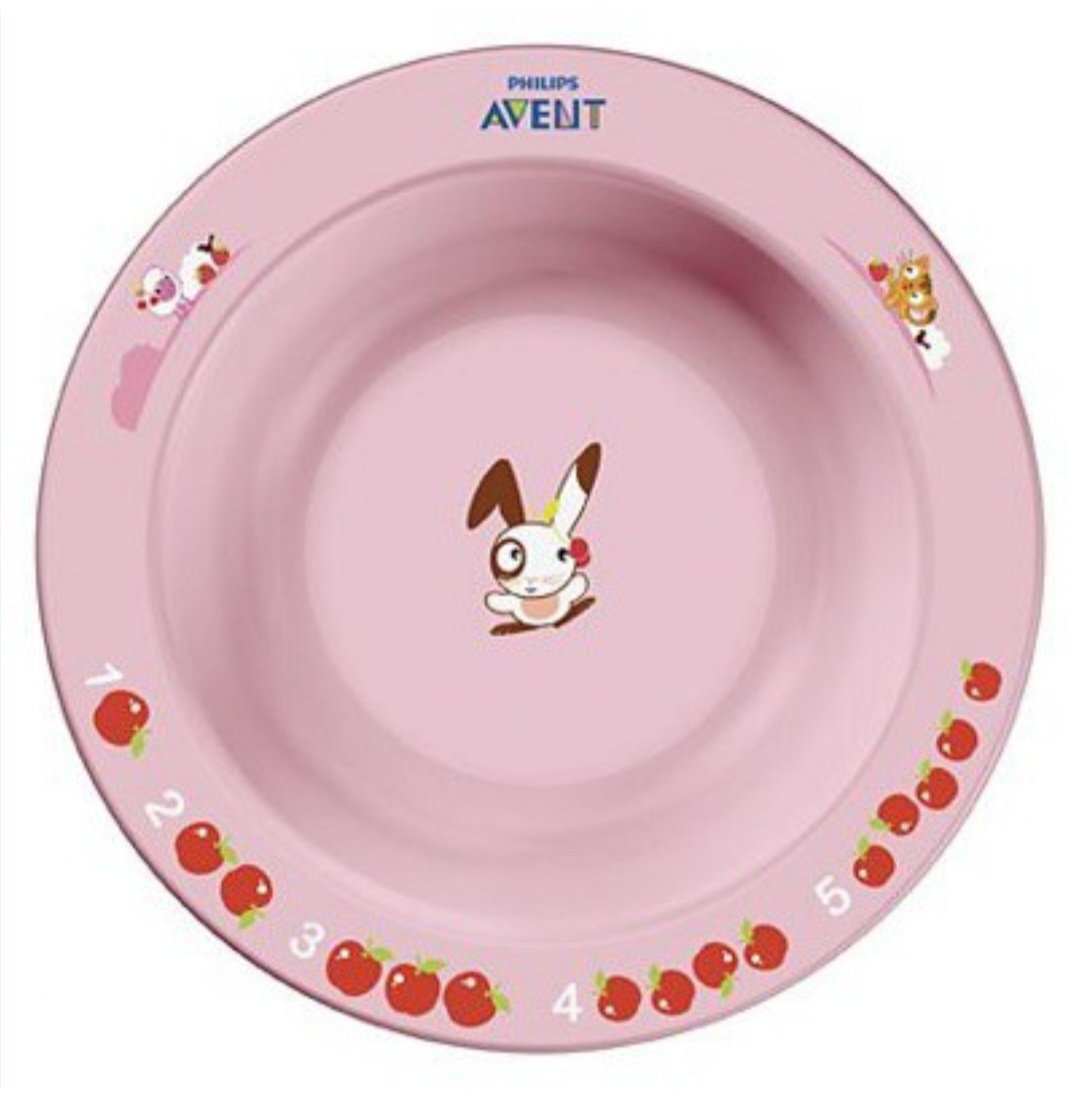 Тарелка Philips Avent SCF706/01 , пластик/силикон, розовый