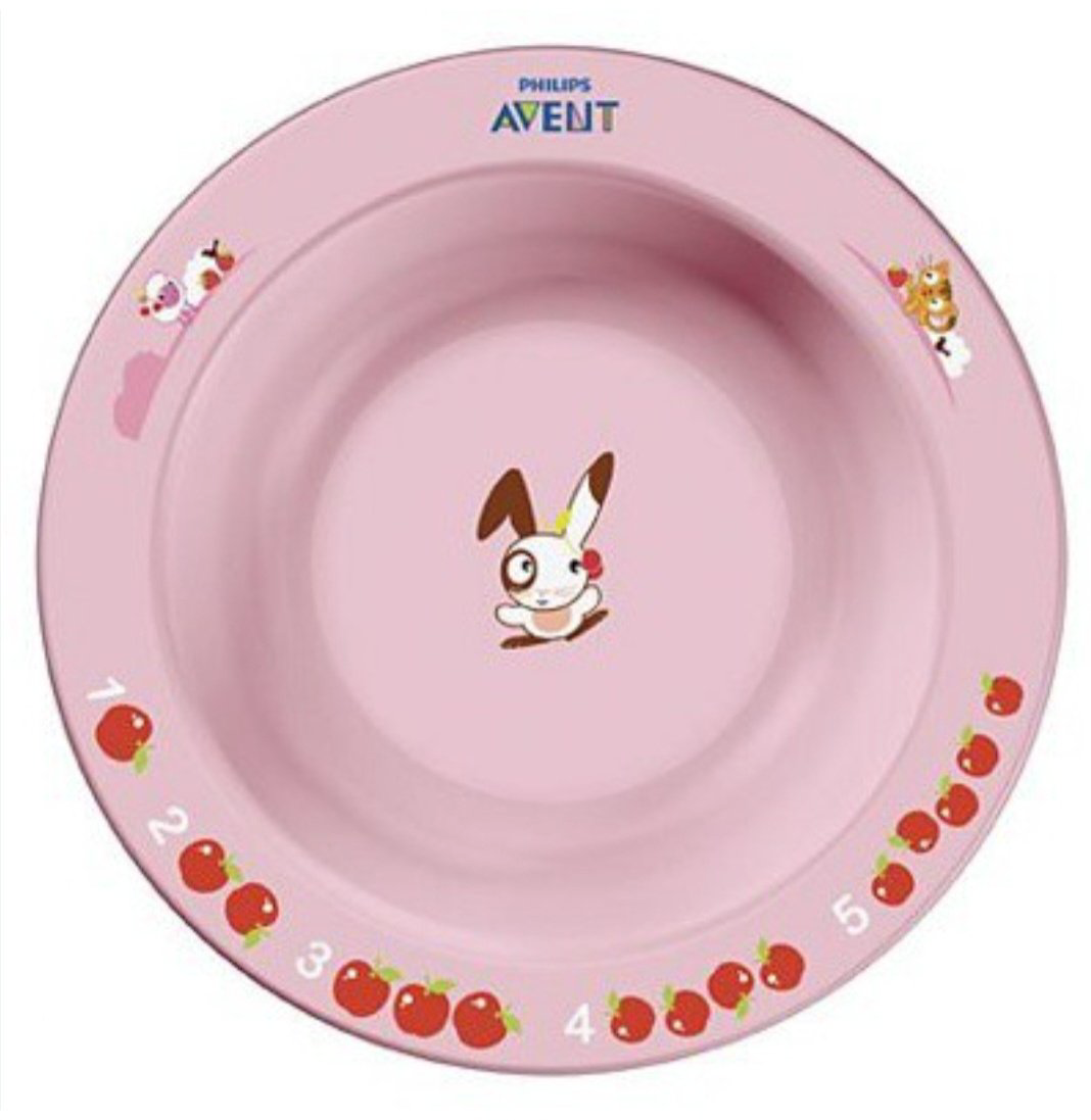 Тарелка Philips Avent SCF706/01 , пластик/силикон, розовый купить,2700