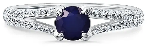 АЛЬКОР 01-5183_000С-00 размер 18 вес 1.9 г серебро, сапфир, фианит - ForteMarket АЛЬКОР 01-5183_000С-00 размер 18 вес 1.9 г серебро, сапфир, фианит купить,44800