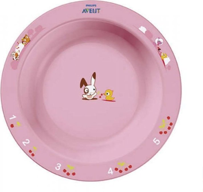 Тарелка Philips Avent SCF706/01 , пластик/силикон, розовый - ForteMarket Тарелка Philips Avent SCF706/01 , пластик/силикон, розовый купить,0