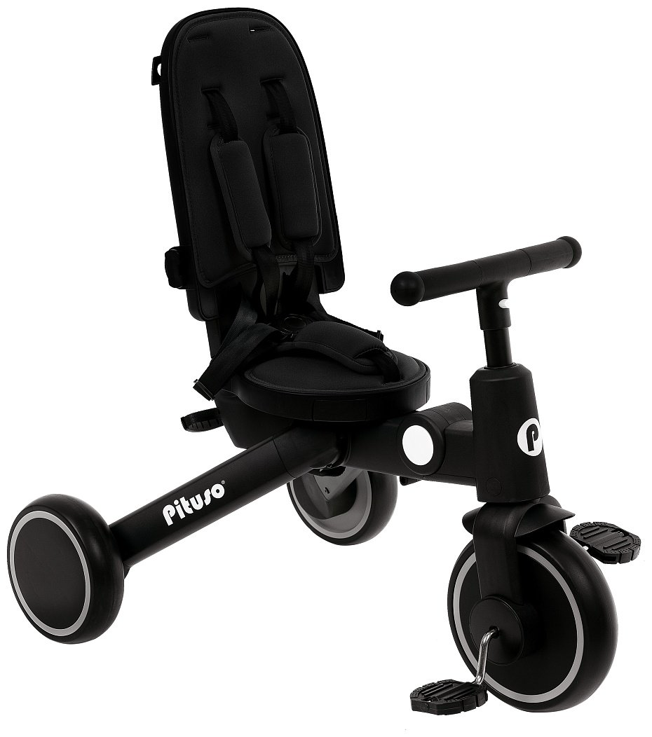 Трёхколёсный велосипед Pituso T8 PLUS-Black черный купить,NaN