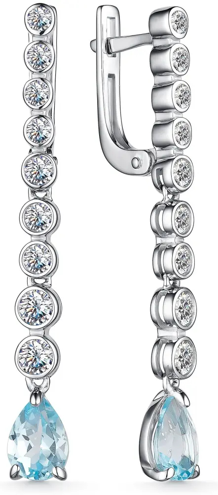 Серьги АЛЬКОР 02-3500_00ТБ-00 вес 4.3 г серебро, топаз, фианит - ForteMarket Серьги АЛЬКОР 02-3500_00ТБ-00 вес 4.3 г серебро, топаз, фианит купить,39440