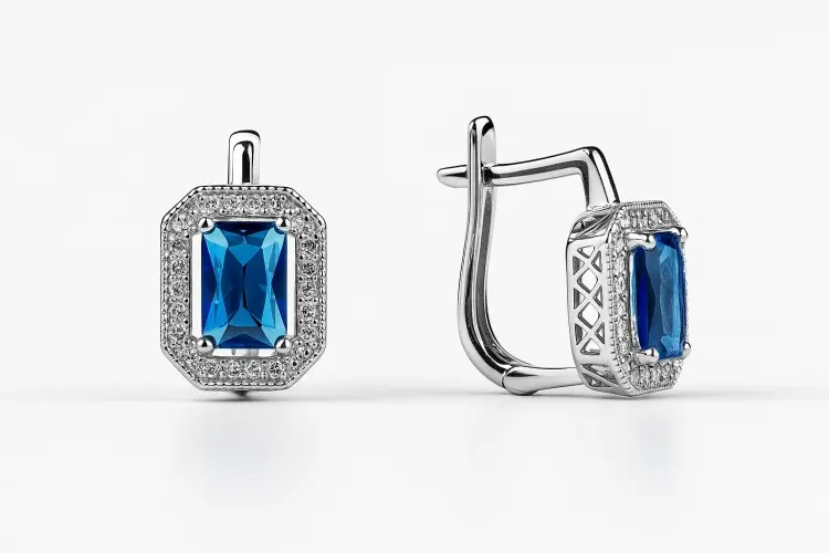 Серьги Кристалл-L С-2553-04-1 вес 2.5 г серебро, фианит купить,11600