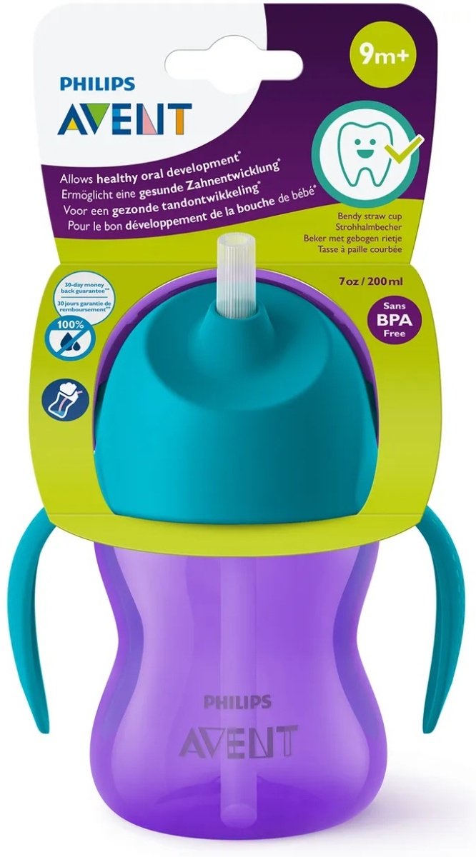 Поильник с трубочкой Philips Avent SCF796/02, 200 мл, пластик/силикон купить,0