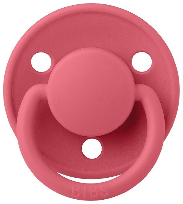 Пустышка BIBS De Lux Latex Coral 0-6 месяцев