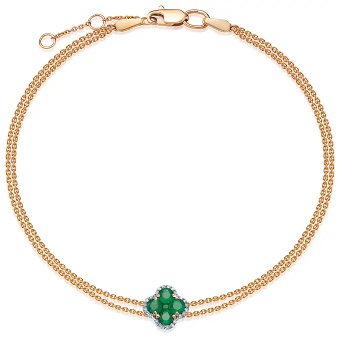 Браслет Vesna Jewelry 51434-151-14-00_16.5 длина 16.5 см, вес 2.3 г золото, плетение якорное купить,399500