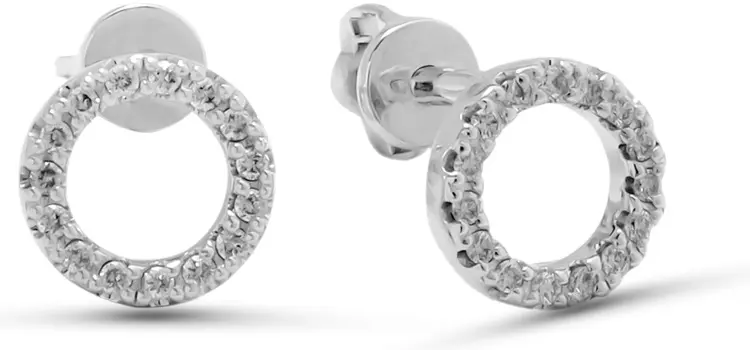 Пусеты PRESTIGE JEWELRY С-231-02 вес 1.5 г золото, бриллиант купить,310650