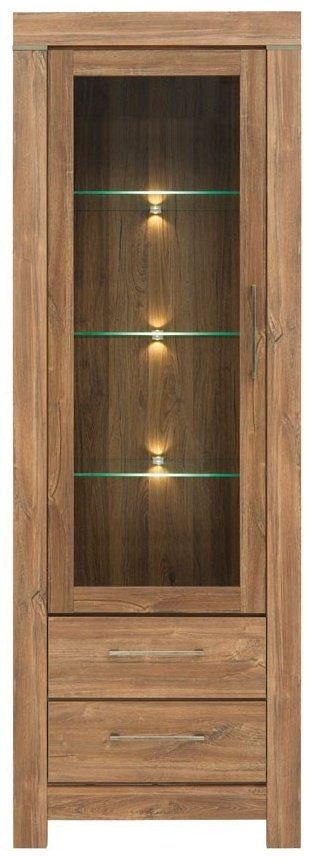 Шкаф-витрина Гербор Герман REG1W2S/20/7 Стирлинг, ЛДСП, стекло, 68x42x201 см купить,NaN