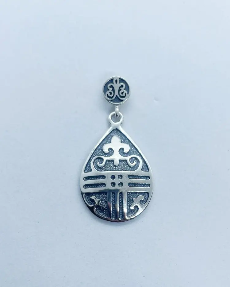 Подвеска Кристалл-L П-0506-1 вес 3.8 г серебро, без вставок купить,11200