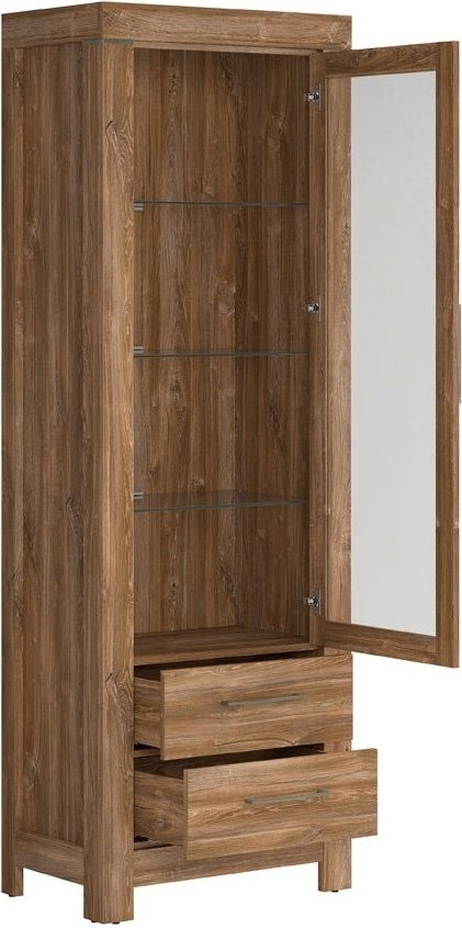 Шкаф-витрина Гербор Герман REG1W2S/20/7 Стирлинг, ЛДСП, стекло, 68x42x201 см купить,NaN