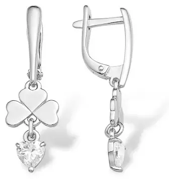 Серьги EFREMOV 1210017625-501 вес 3.1 г серебро, фианит купить,27200