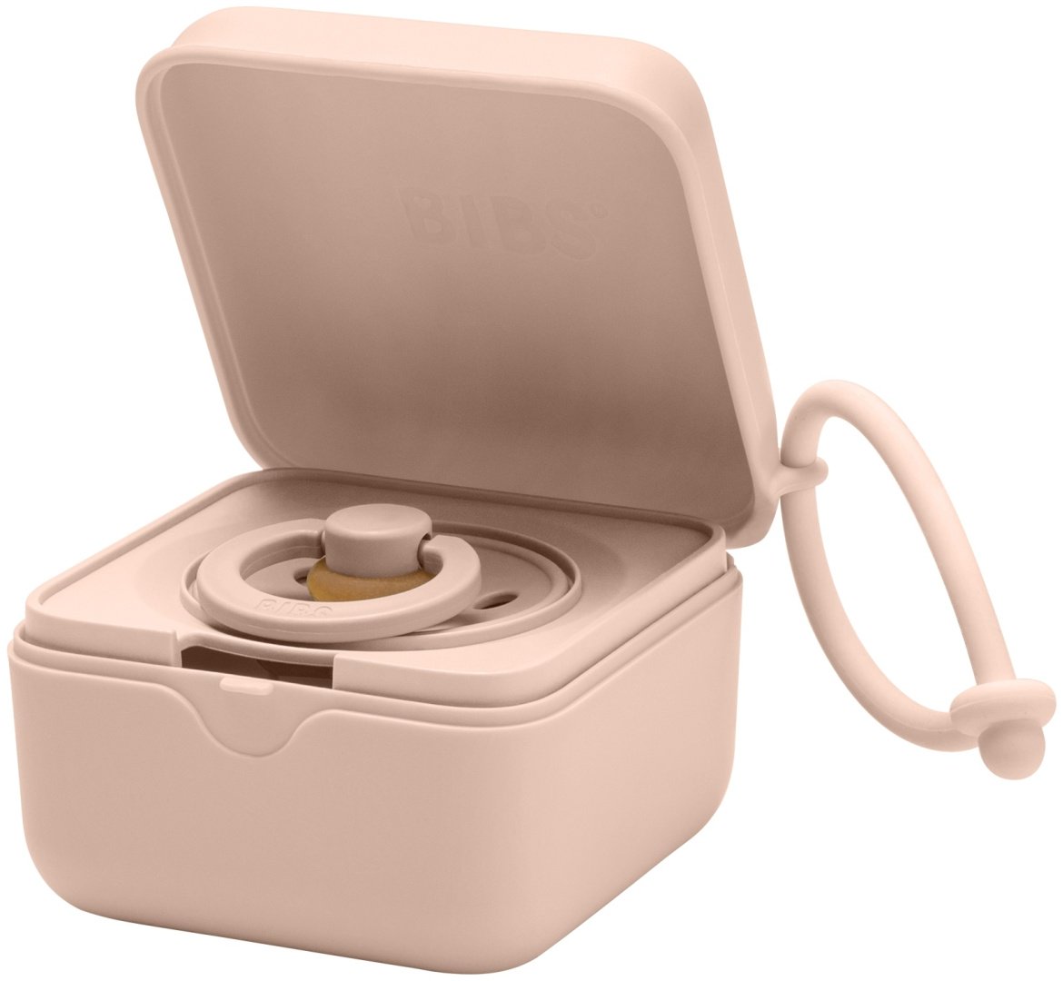 Футляр для пустышек BIBS Pacifier Box Blush, 1 шт, розовый