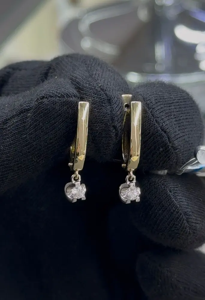 Серьги ЛЕТО 270-2320 вес 3.6 г золото, бриллиант купить,639750