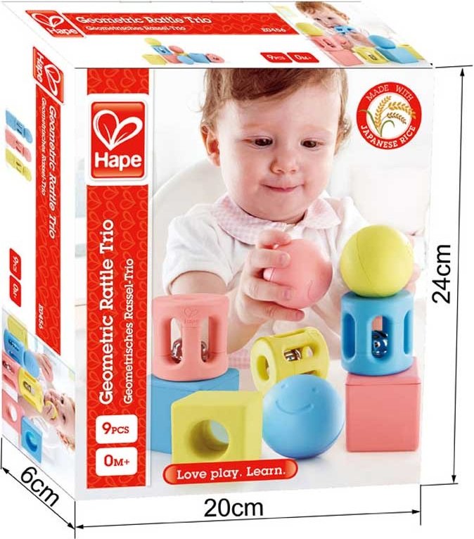 Hape Геометрическое трио Е0456 - ForteMarket Hape Геометрическое трио Е0456 купить,0