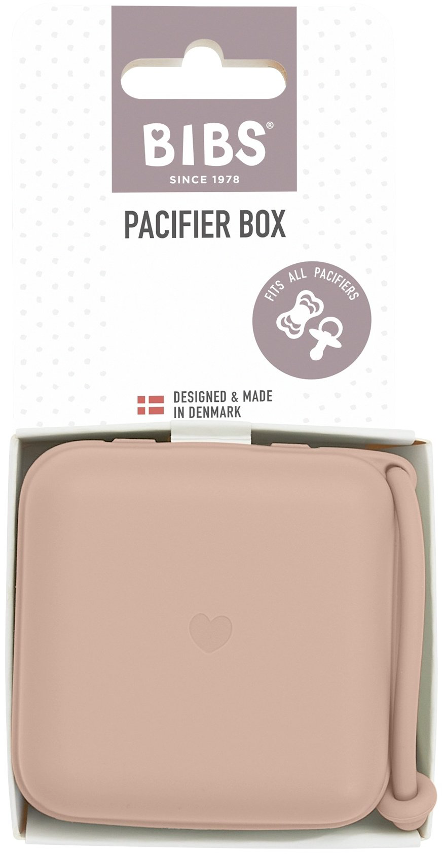 Футляр для пустышек BIBS Pacifier Box Blush, 1 шт, розовый - ForteMarket Футляр для пустышек BIBS Pacifier Box Blush, 1 шт, розовый купить,NaN