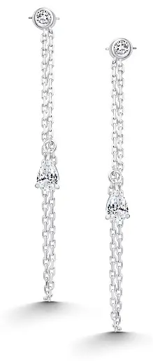 Серьги АЛЬКОР 02-5551_00КЦ-00 вес 2.3 г серебро, фианит купить,27600