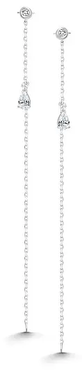 Серьги АЛЬКОР 02-5551_00КЦ-00 вес 2.3 г серебро, фианит купить,27600