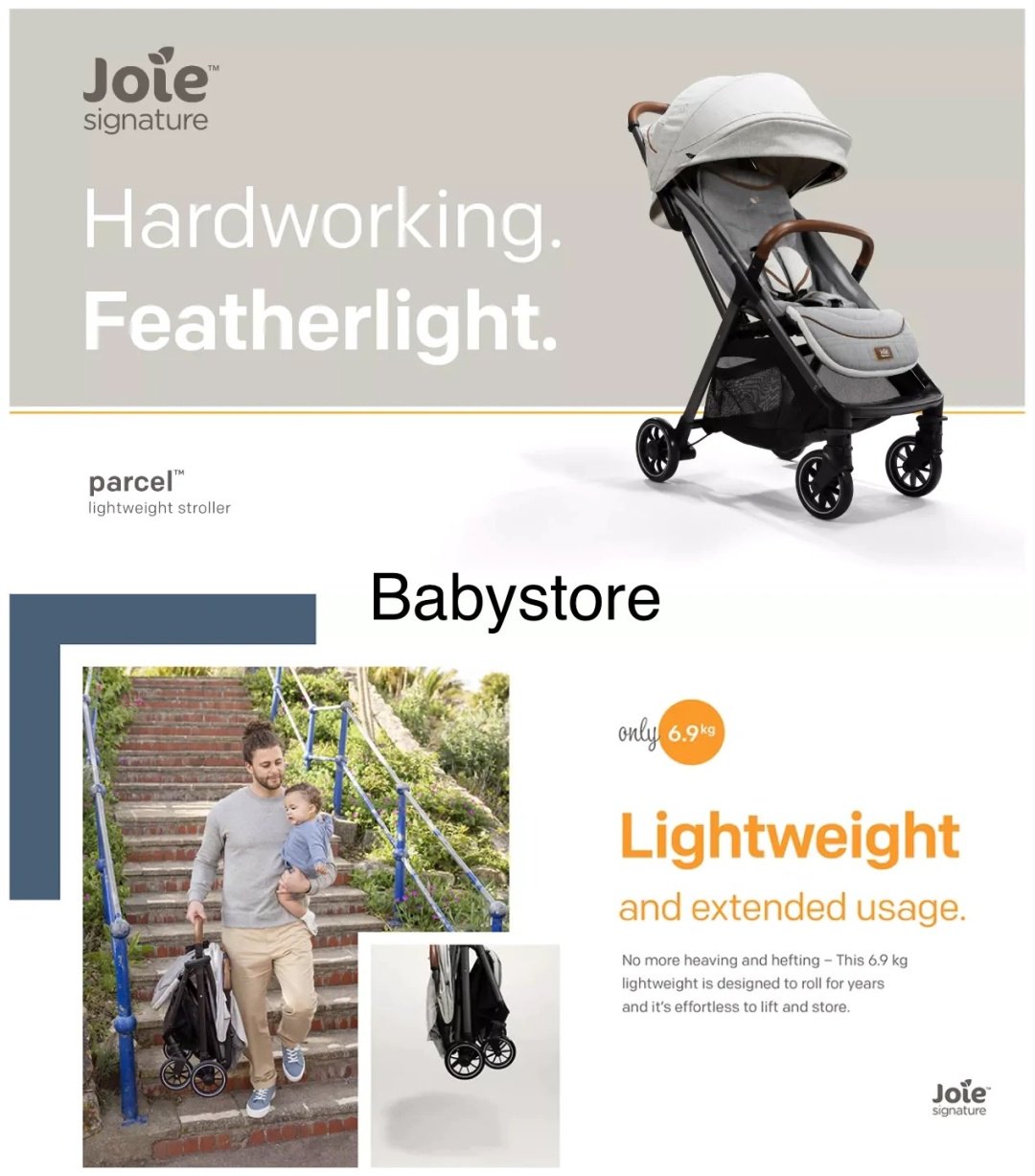 Коляска прогулочная Joie Parcel, светло-серый - ForteMarket Коляска прогулочная Joie Parcel, светло-серый купить,0