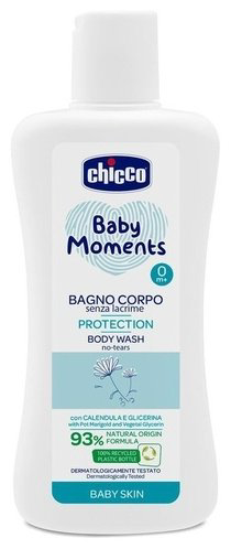 Chicco Baby moments пена-гель с календулой 200 мл купить,NaN