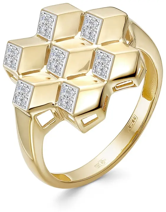 Кольцо Vesna Jewelry 12541-351-00-00_18.5 размер 18.5 вес 3 г золото, бриллиант - ForteMarket Кольцо Vesna Jewelry 12541-351-00-00_18.5 размер 18.5 вес 3 г золото, бриллиант купить,428500
