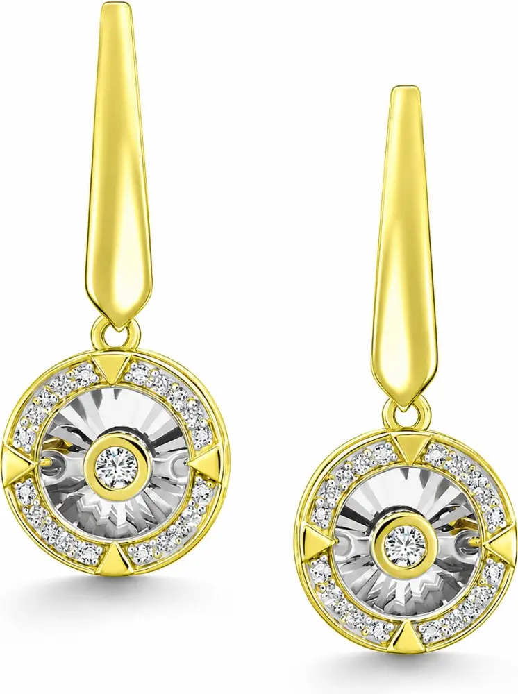 Серьги АЛЬКОР 24326-300 вес 4.74 г золото, бриллиант купить,NaN
