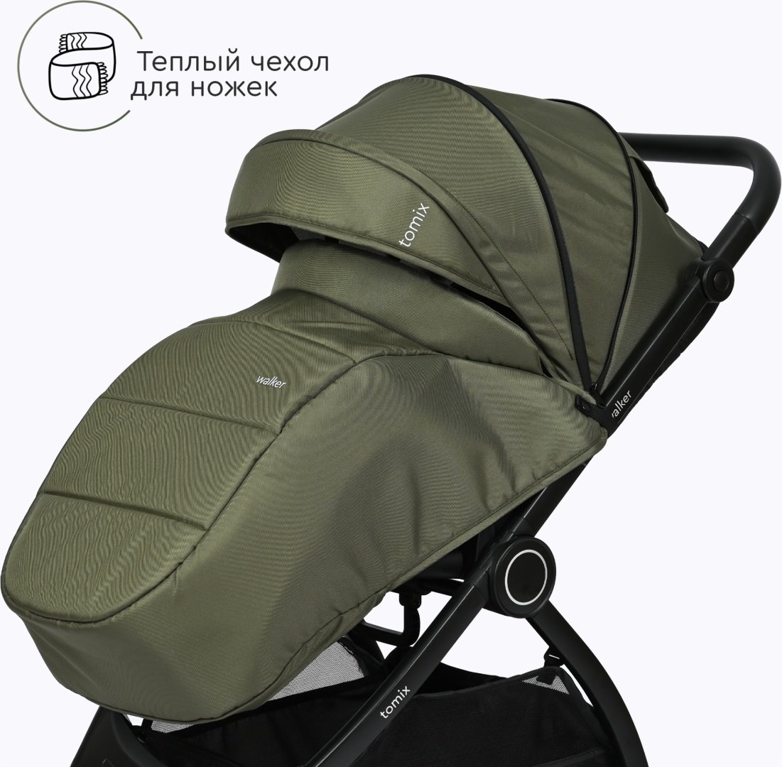 Коляска универсальная 3 в 1 TOMIX Walker, оливковый - ForteMarket Коляска универсальная 3 в 1 TOMIX Walker, оливковый купить,0
