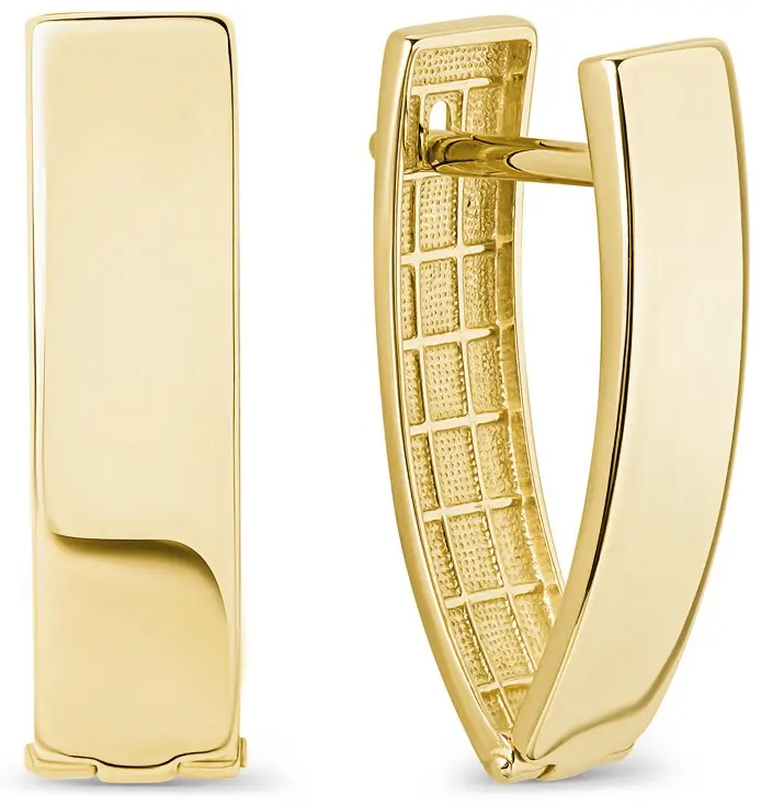 Серьги DINASTIA 019972-4000 вес 4.3 г золото, без вставок купить,344000