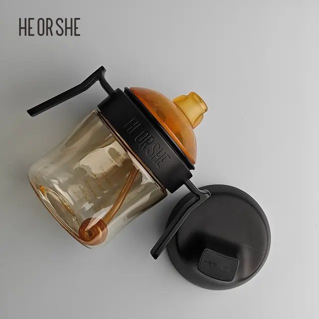 Поильник-непроливайка HEORSHE HOS-02-014-S(B), 210 мл, пластик/силикон купить,0