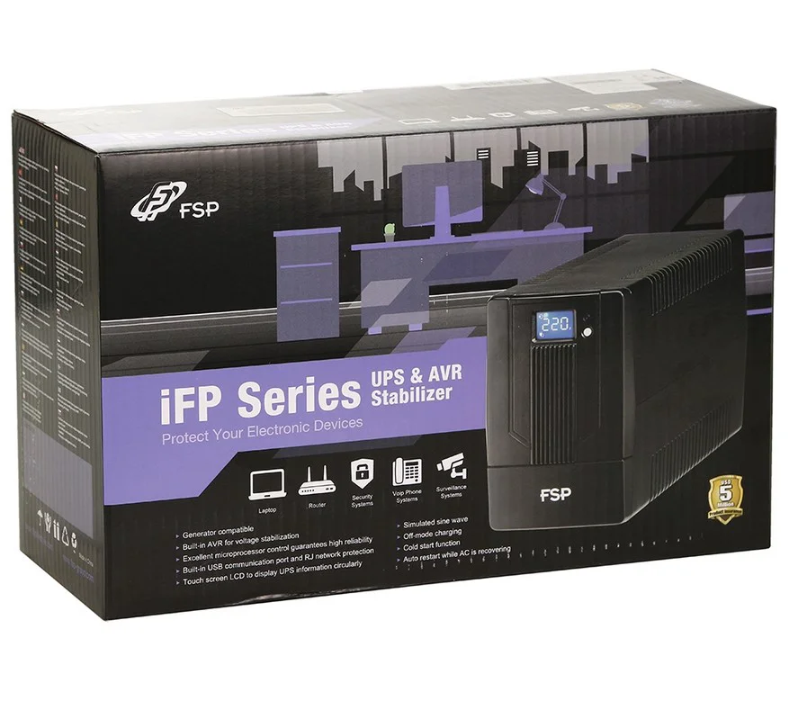 Блок бесперебойного питания FSP iFP 1500 чёрный