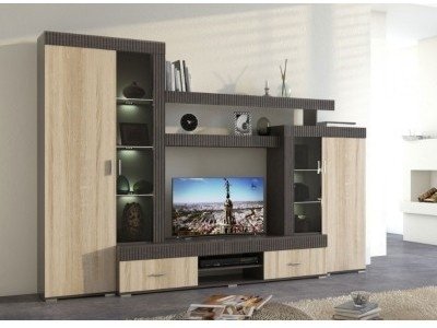 Стенка IMPERIAL Марк 300х205х46.5 см, коричневый