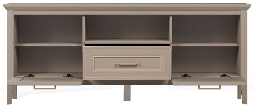 ТВ-тумба напольная BRW Классик, 158x65x40.5 см, серый купить,NaN