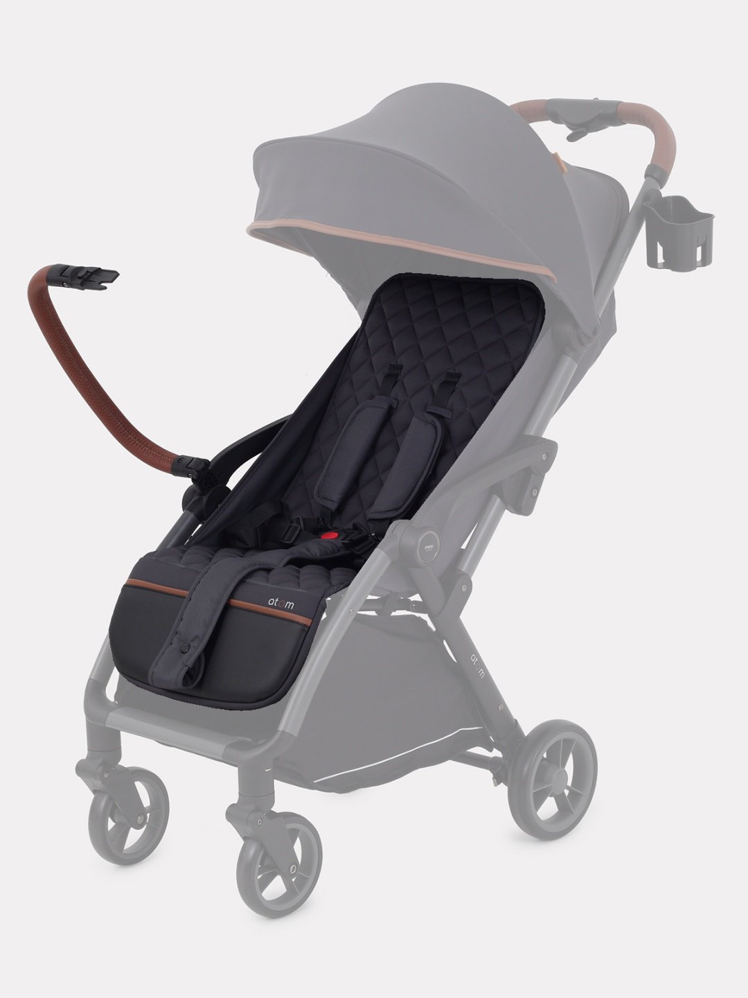 Коляска прогулочная MOWbaby Atom, графит - ForteMarket Коляска прогулочная MOWbaby Atom, графит купить,0