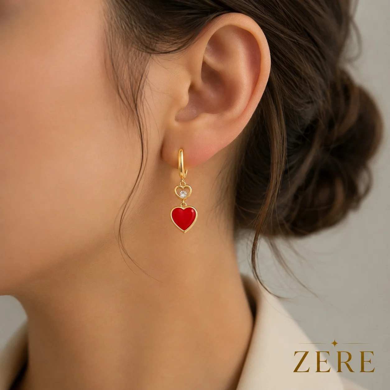 Серьги Zere ZR210703 жёлтое золото 4.22гр  купить,351700