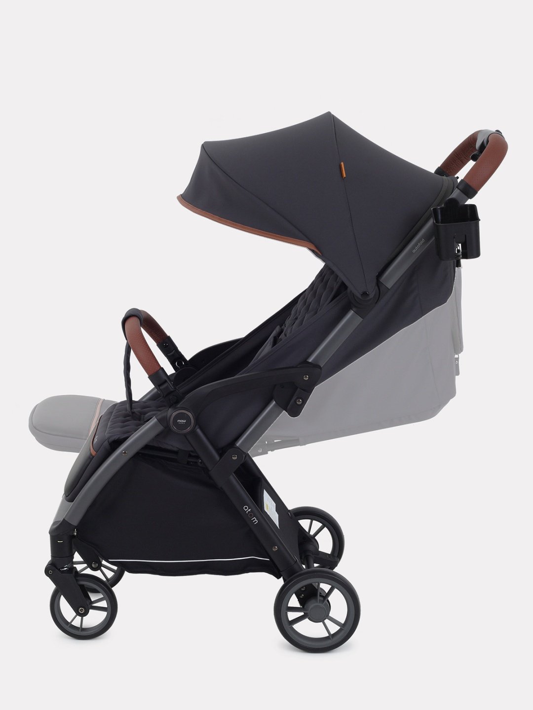 Коляска прогулочная MOWbaby Atom, графит - ForteMarket Коляска прогулочная MOWbaby Atom, графит купить,0