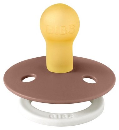 Пустышка BIBS латексная ночная Colour Glow - Woodchuck 0&#43; мес., 1 шт, коричневый купить,0
